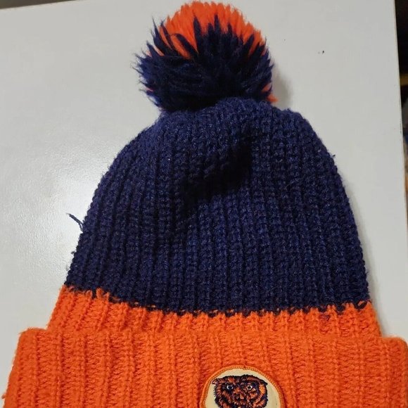 VTG 1980s NFL CHICAGO BEARS Knit Cap POM Beanie Football - Picture 3 of 7